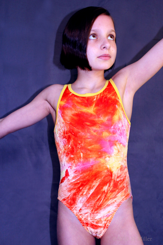 Girl Stretching as part of a health routine.